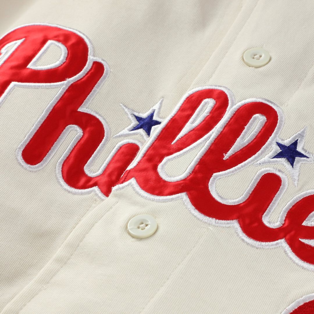 Philadelphia Phillies Profile Big & Tall Two-Color Fashion Jersey - Cream/ Red | MLB Fan Gear