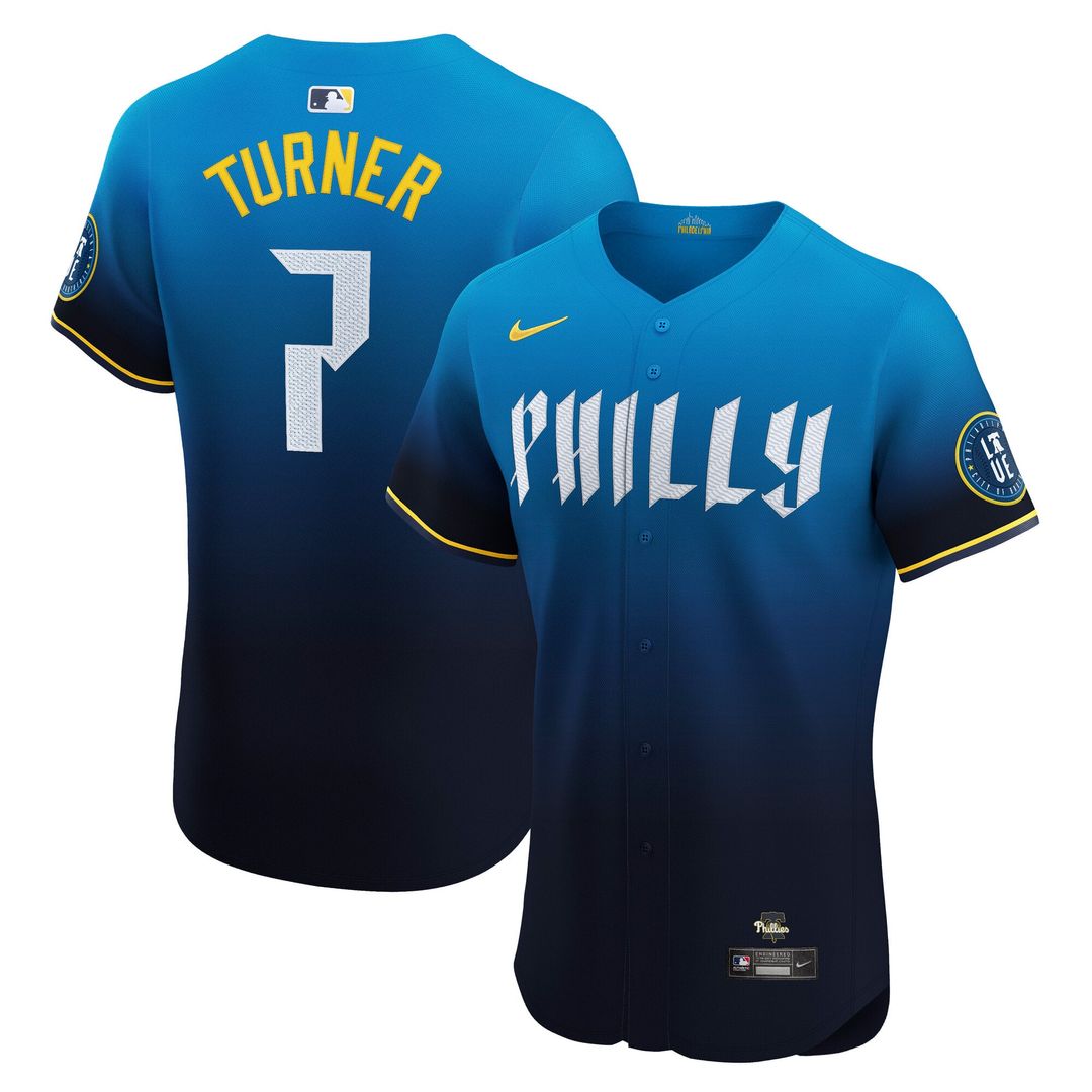 Trea Turner Philadelphia Phillies Nike City Connect Elite Jersey - Navy | MLB Fan Gear