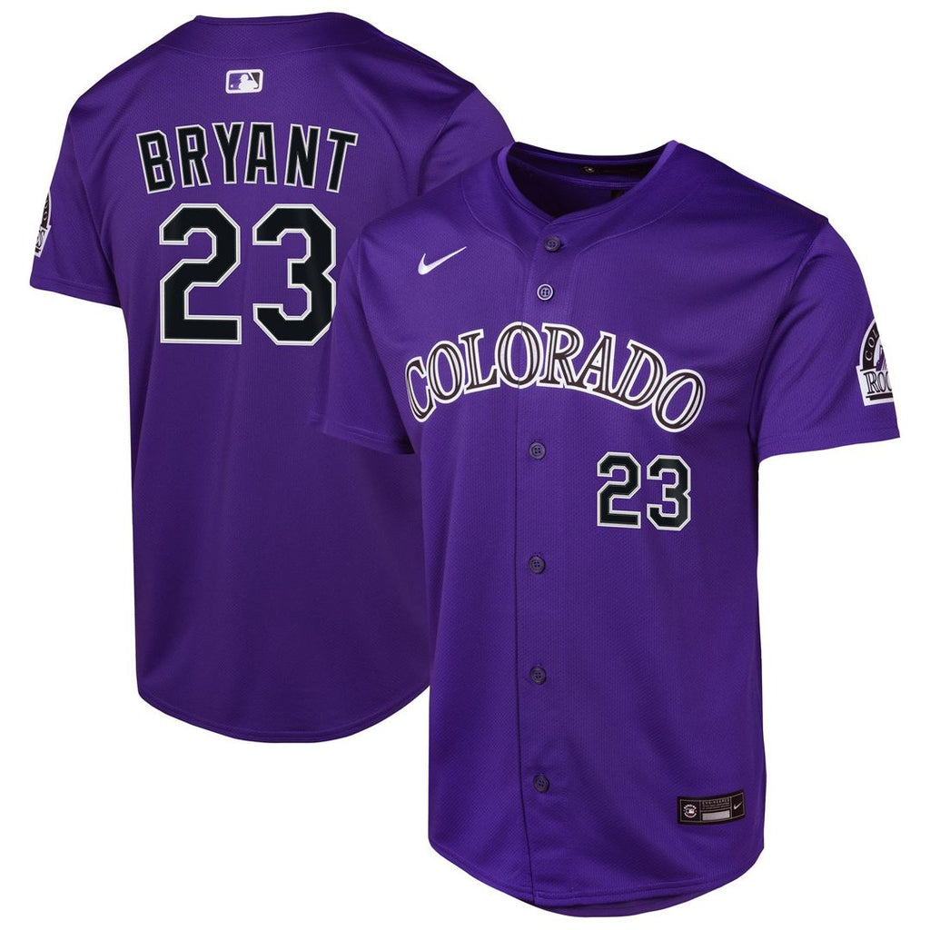 Kris Bryant Colorado Rockies Nike Youth Alternate Limited Player Jersey - Purple | MLB Fan Gear