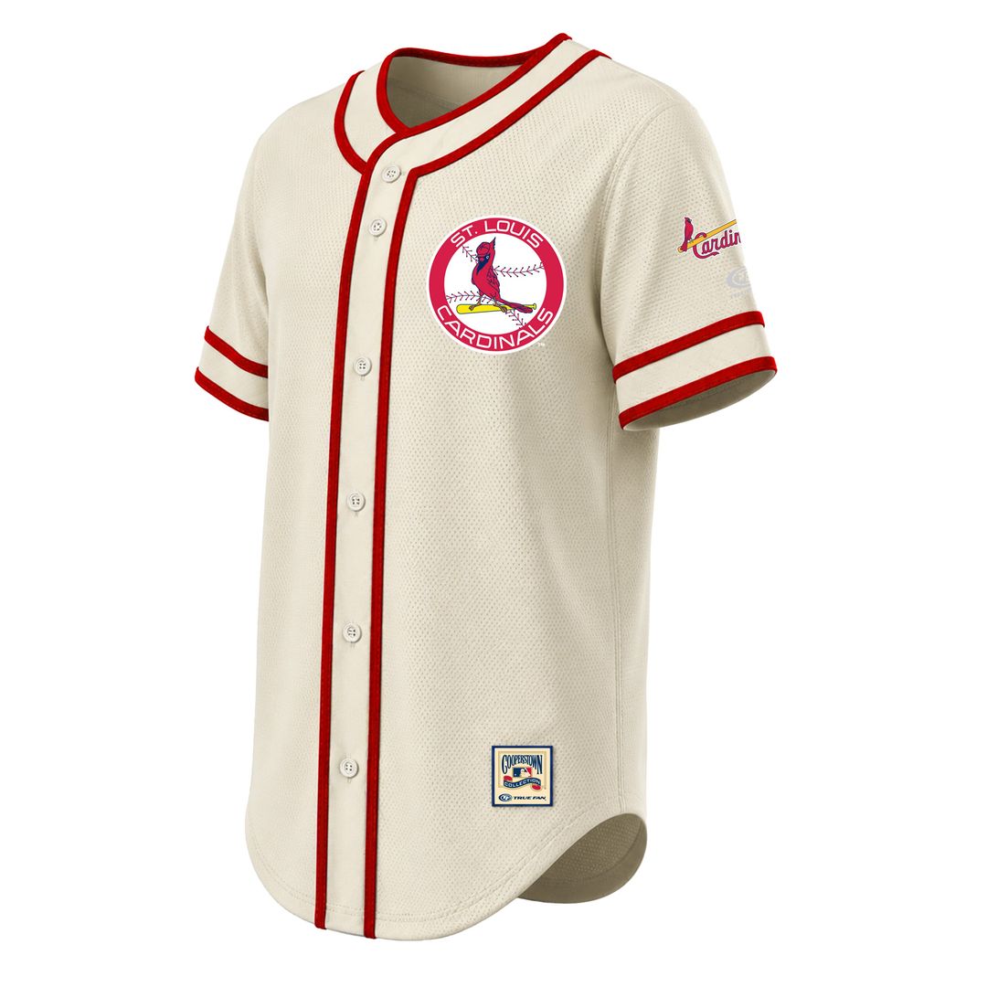 St. Louis Cardinals Stitches Throwback Fashion Jersey - Natural | MLB Fan Gear