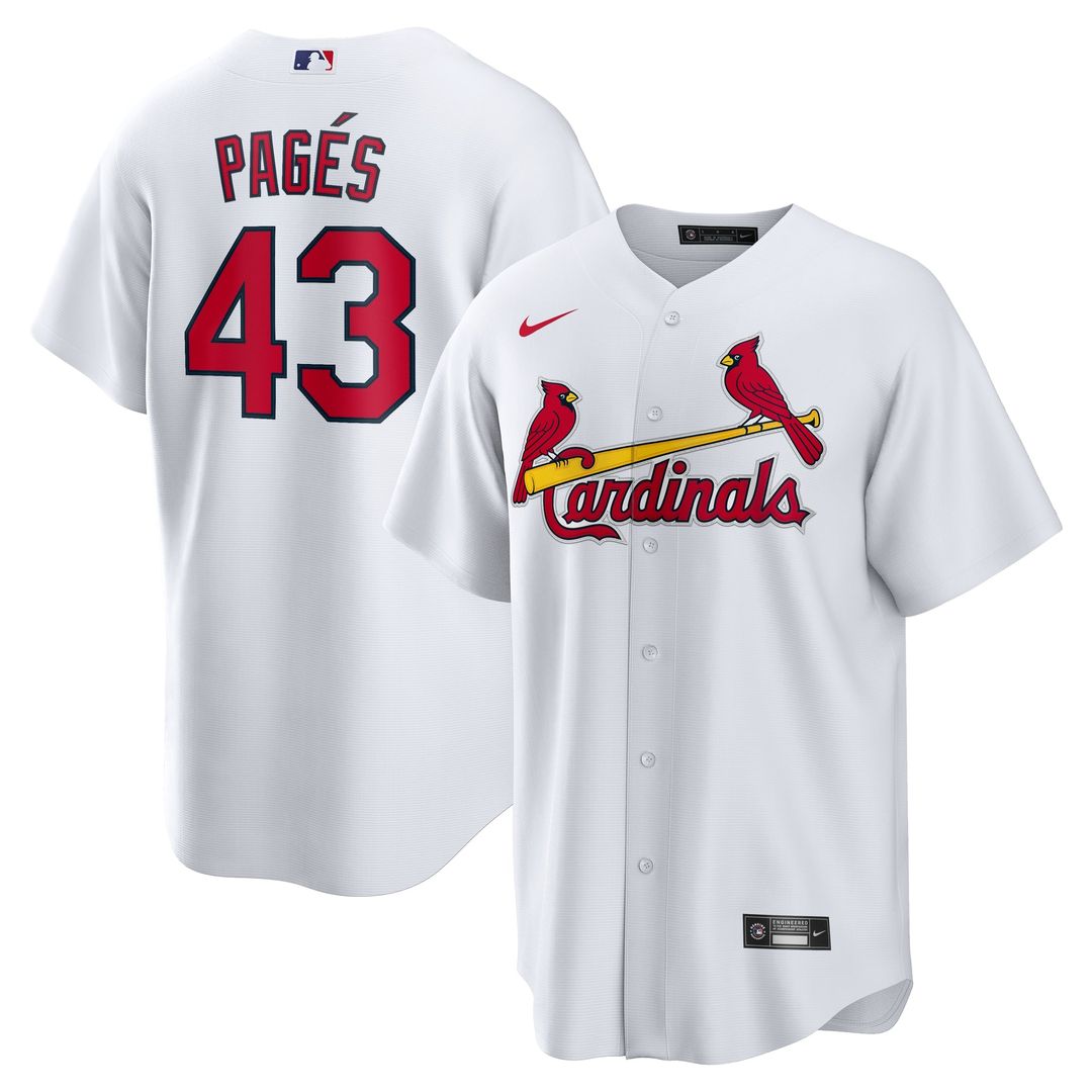 Pedro Pagés St. Louis Cardinals Nike Home Replica Jersey - White | MLB Fan Gear