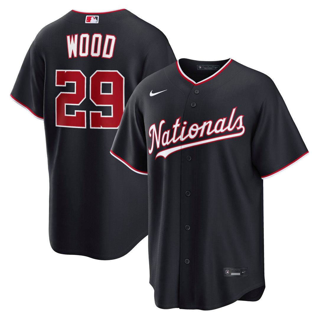 James Wood Washington Nationals Nike Road Replica Jersey - Gray | MLB Fan Gear