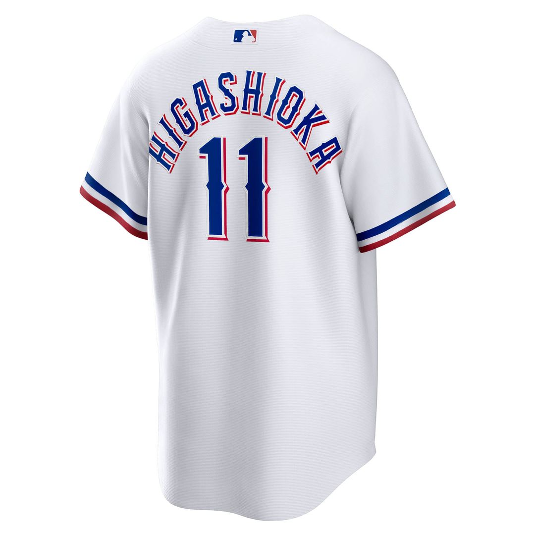 Kyle Higashioka Texas Rangers Nike Home Replica Jersey - White | MLB Fan Gear