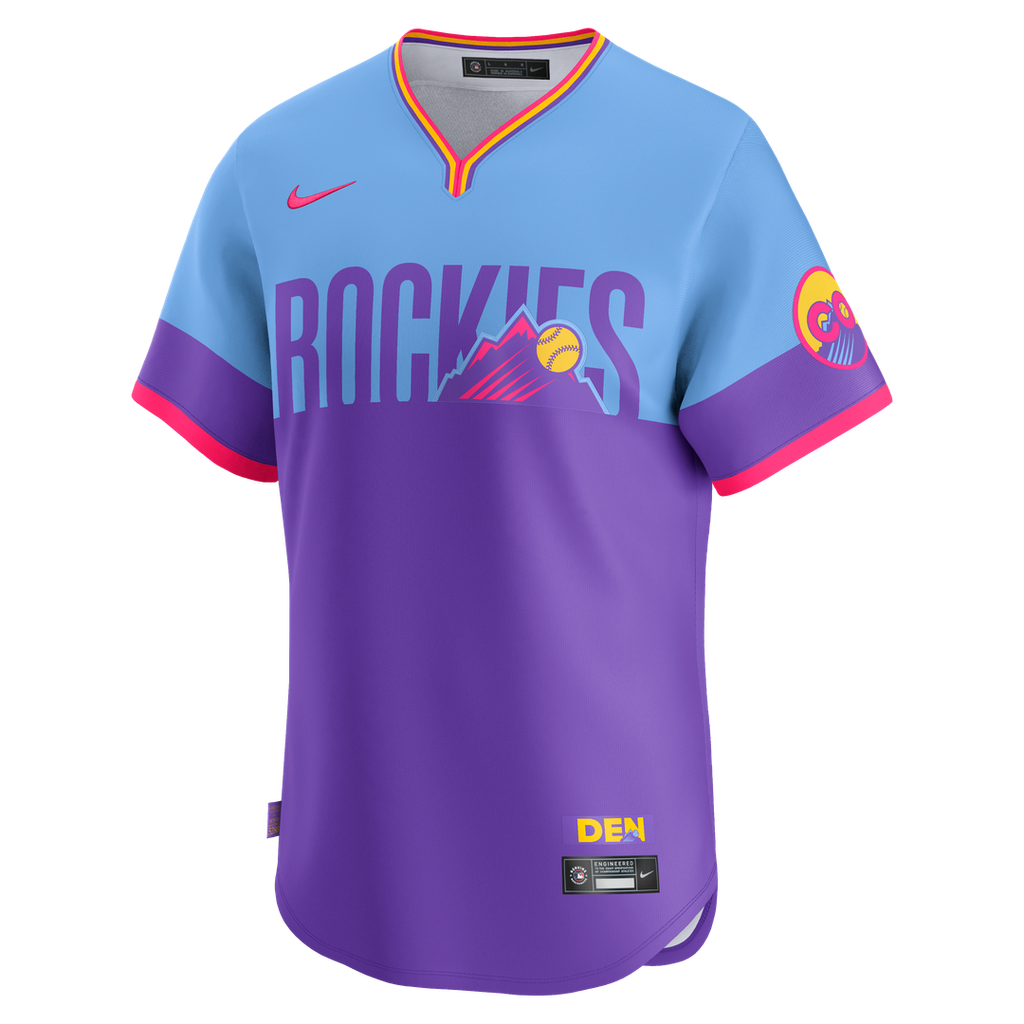 Colorado Rockies Nike 2025 City Connect Limited Jersey - Purple/ Light Blue | MLB Fan Gear