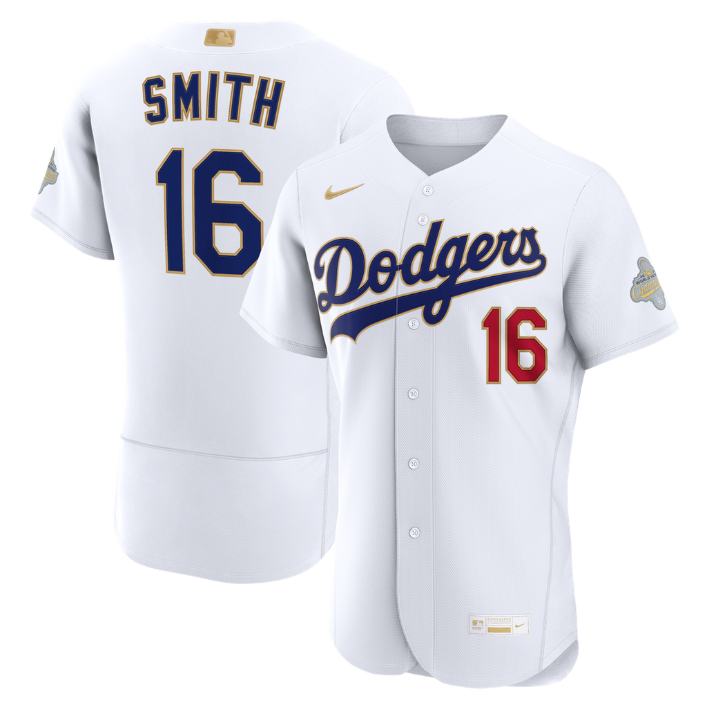 Will Smith Los Angeles Dodgers Nike 2026 Gold Collection Authentic Jersey - White | MLB Fan Gear
