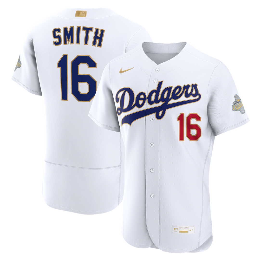 Will Smith Los Angeles Dodgers Nike 2026 Gold Collection Authentic Jersey - White | MLB Fan Gear