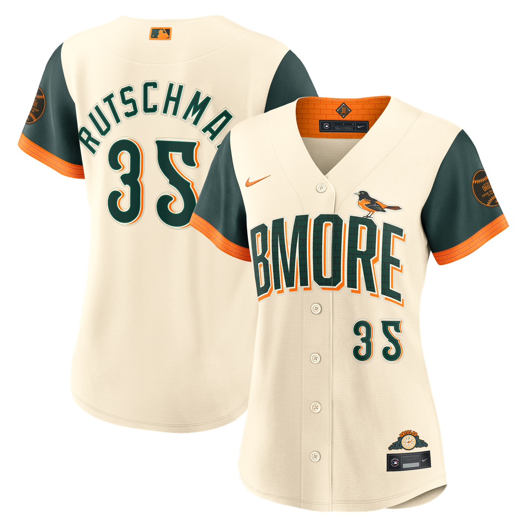 Adley Rutschman Baltimore Orioles Nike Women's 2026 City Connect Stadium Jersey - Cream | MLB Fan Gear