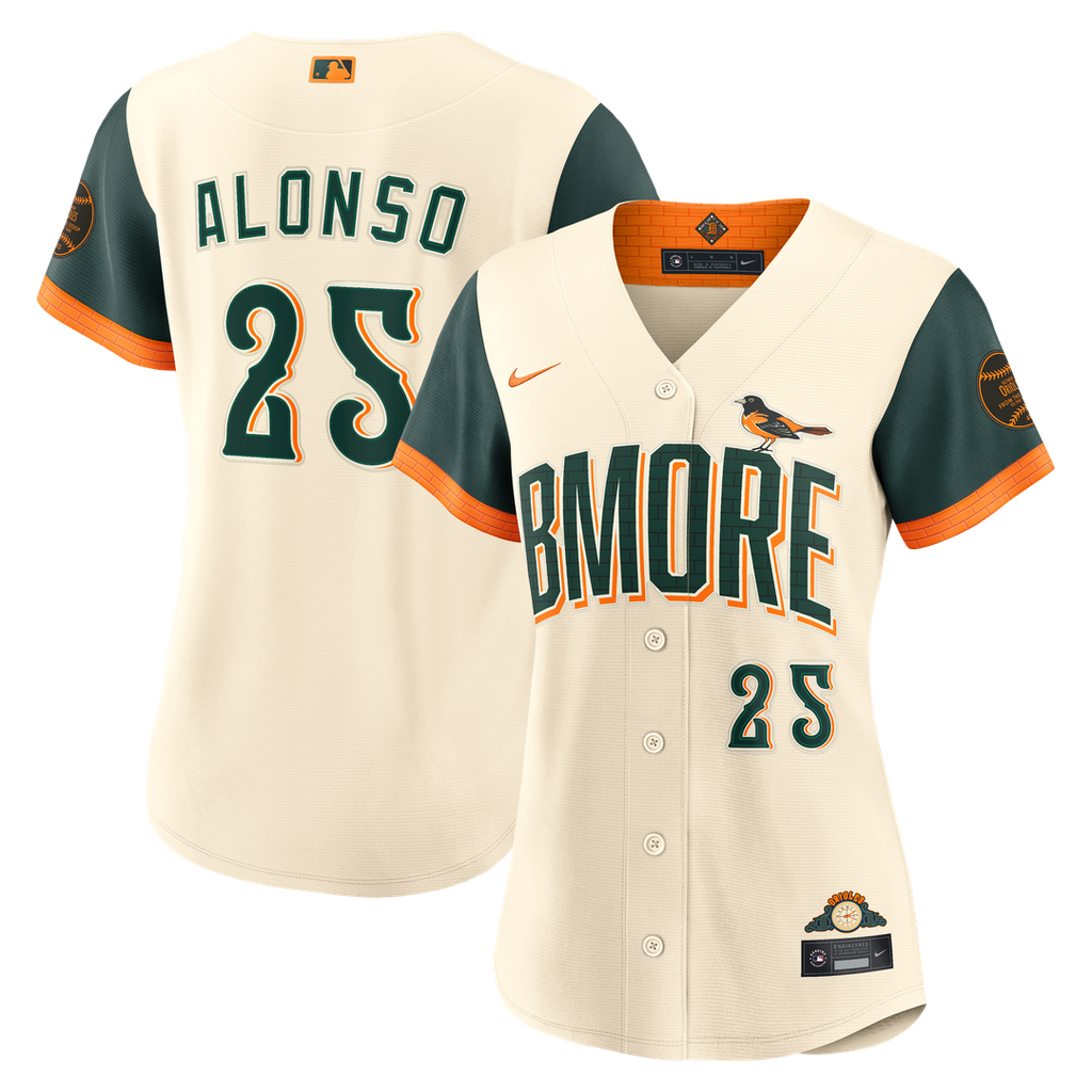 Pete Alonso Baltimore Orioles Nike Women's 2026 City Connect Stadium Jersey - Cream | MLB Fan Gear