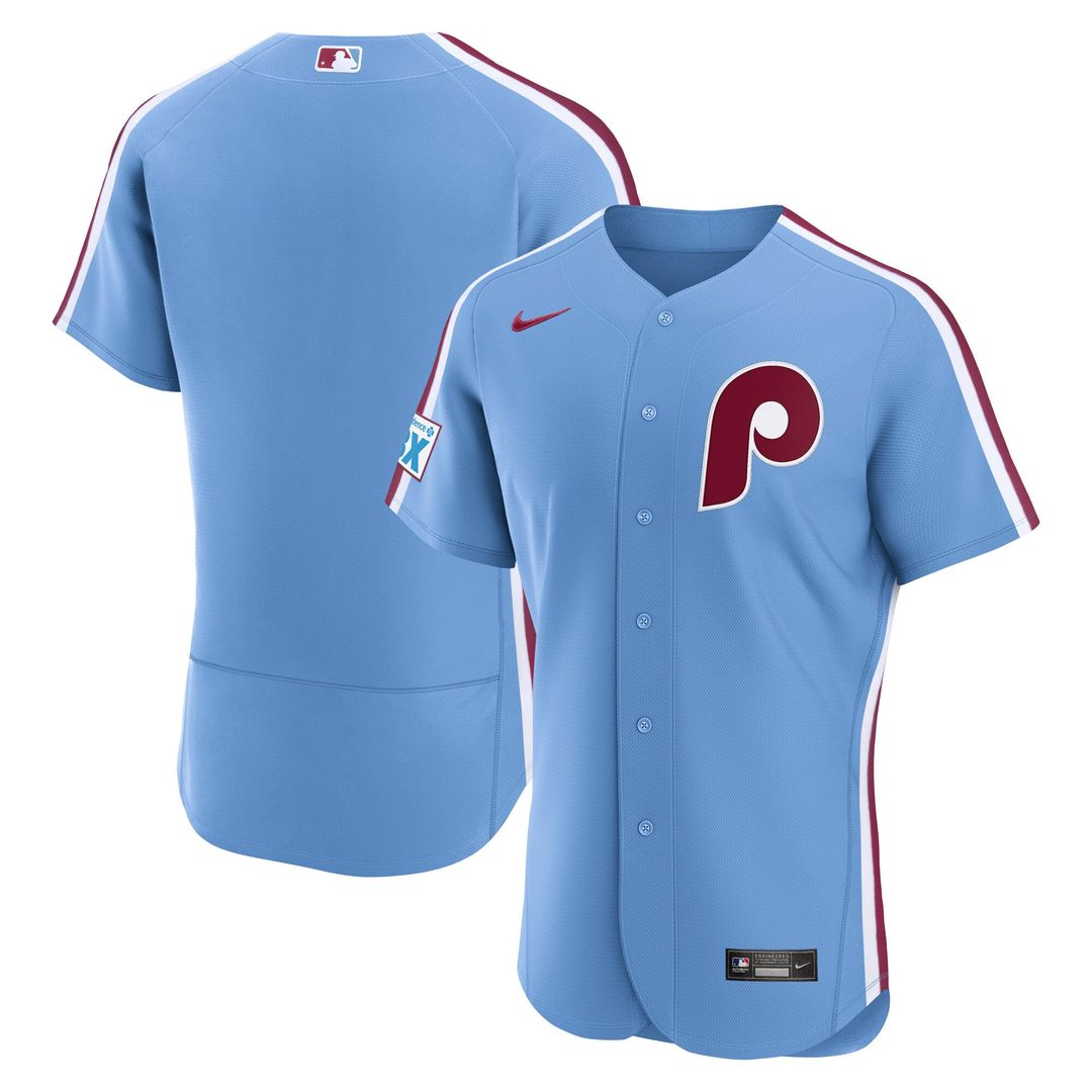 Philadelphia Phillies Nike Home Sponsor Patch Authentic Jersey - White | MLB Fan Gear