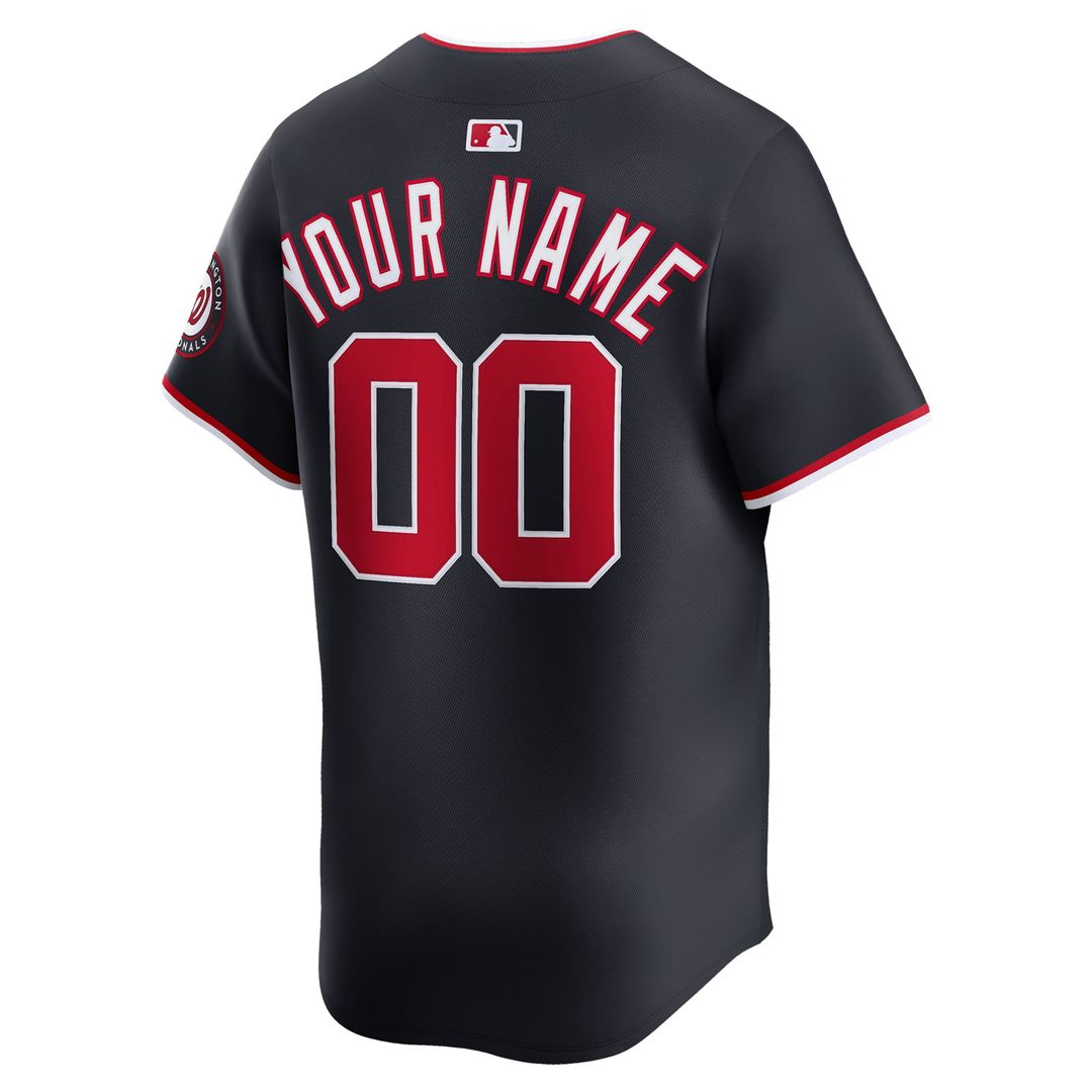 Washington Nationals Nike Alternate Limited Custom Jersey - Navy | MLB Fan Gear