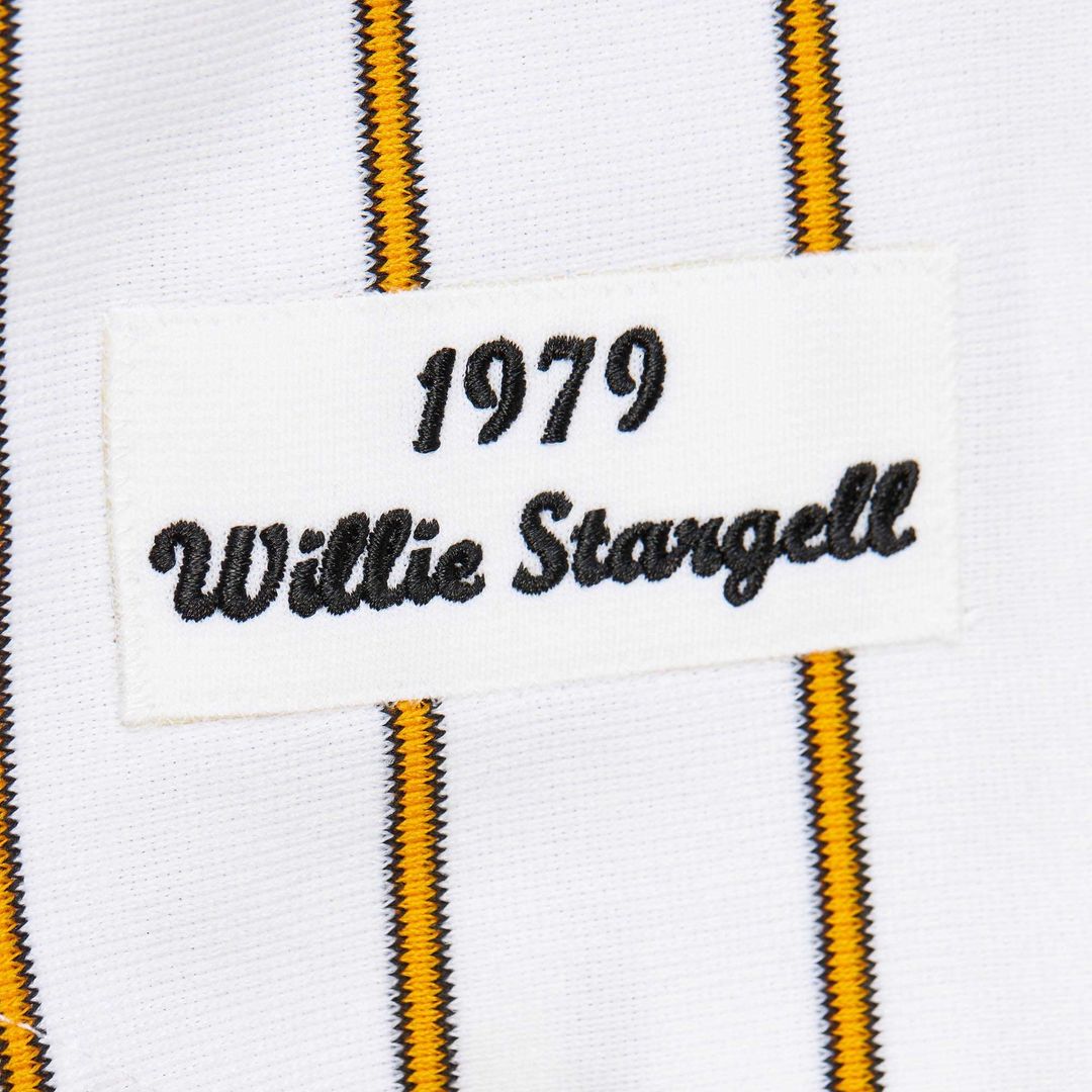 Willie Stargell Pittsburgh Pirates Mitchell & Ness Cooperstown Collection 1979 Authentic Jersey - White | MLB Fan Gear