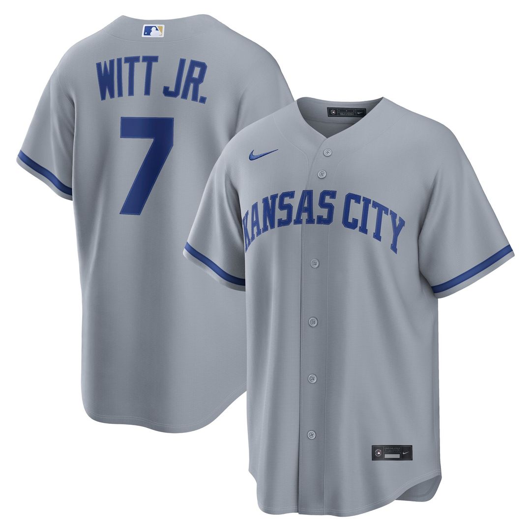 Bobby Witt Jr. Kansas City Royals Nike Alternate Replica Jersey - Light Blue | MLB Fan Gear