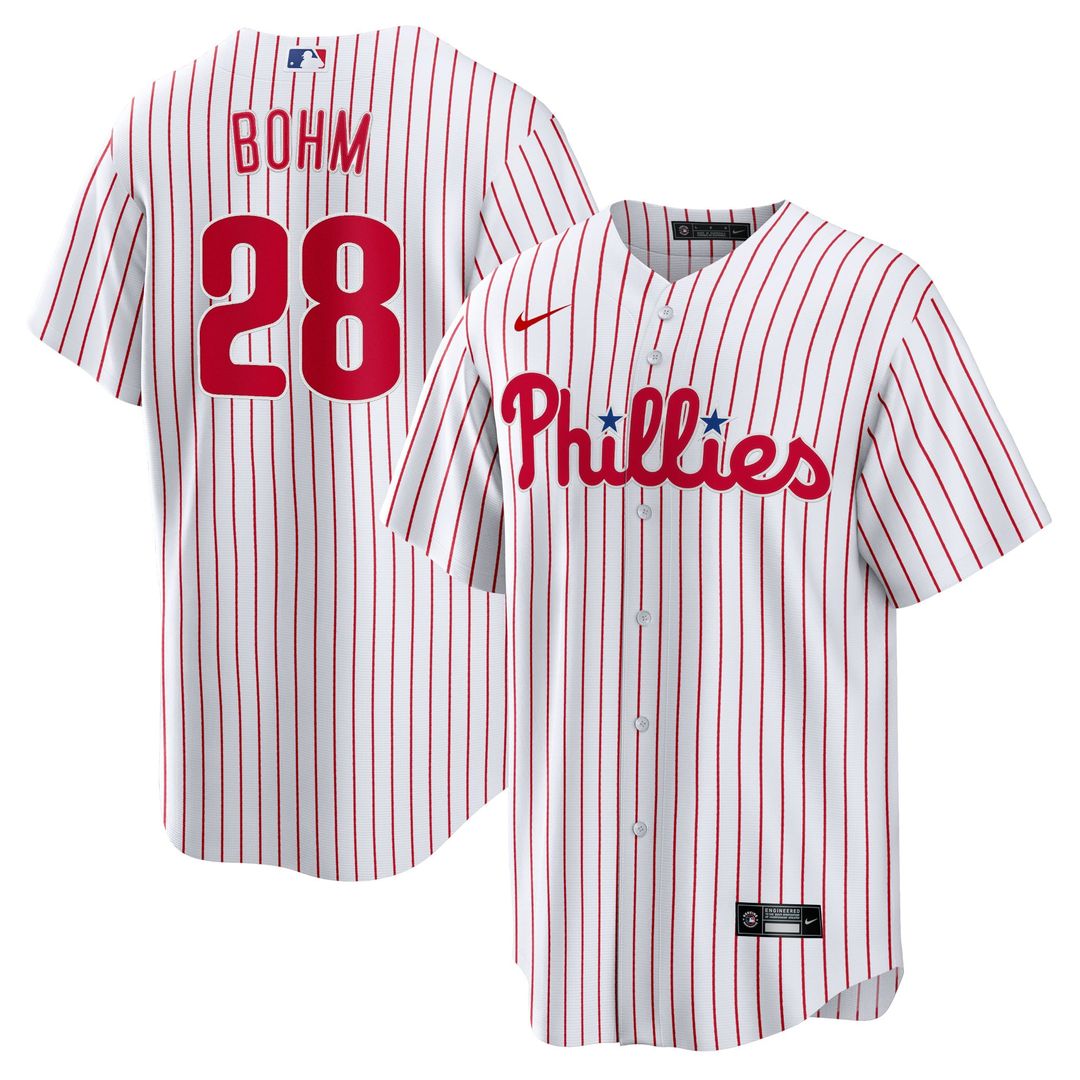 Alec Bohm Philadelphia Phillies Nike Replica Player Jersey - White | MLB Fan Gear