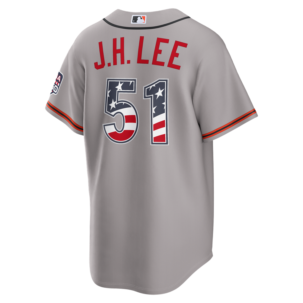 Jung Hoo Lee San Francisco Giants Nike USA 250 Fourth of July Road Stadium Jersey - Gray | MLB Fan Gear