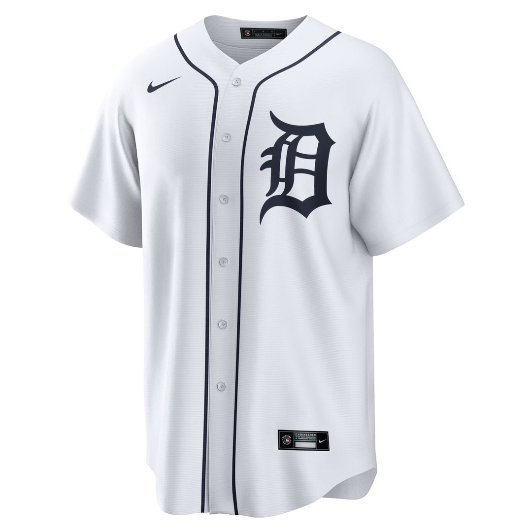 Detroit Tigers Nike Home Replica Team Jersey - White | MLB Fan Gear