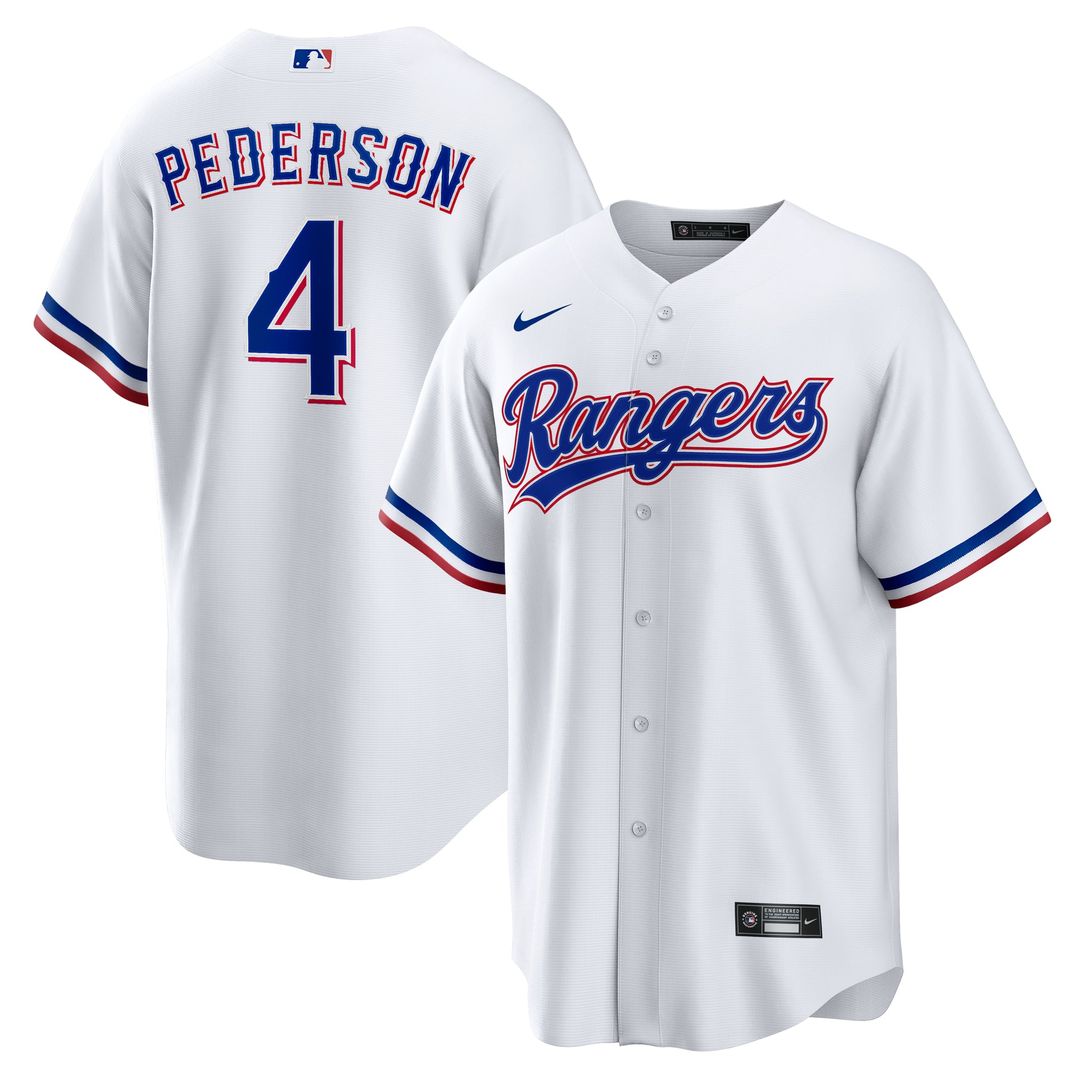 Joc Pederson Texas Rangers Nike Home Replica Jersey - White | MLB Fan Gear