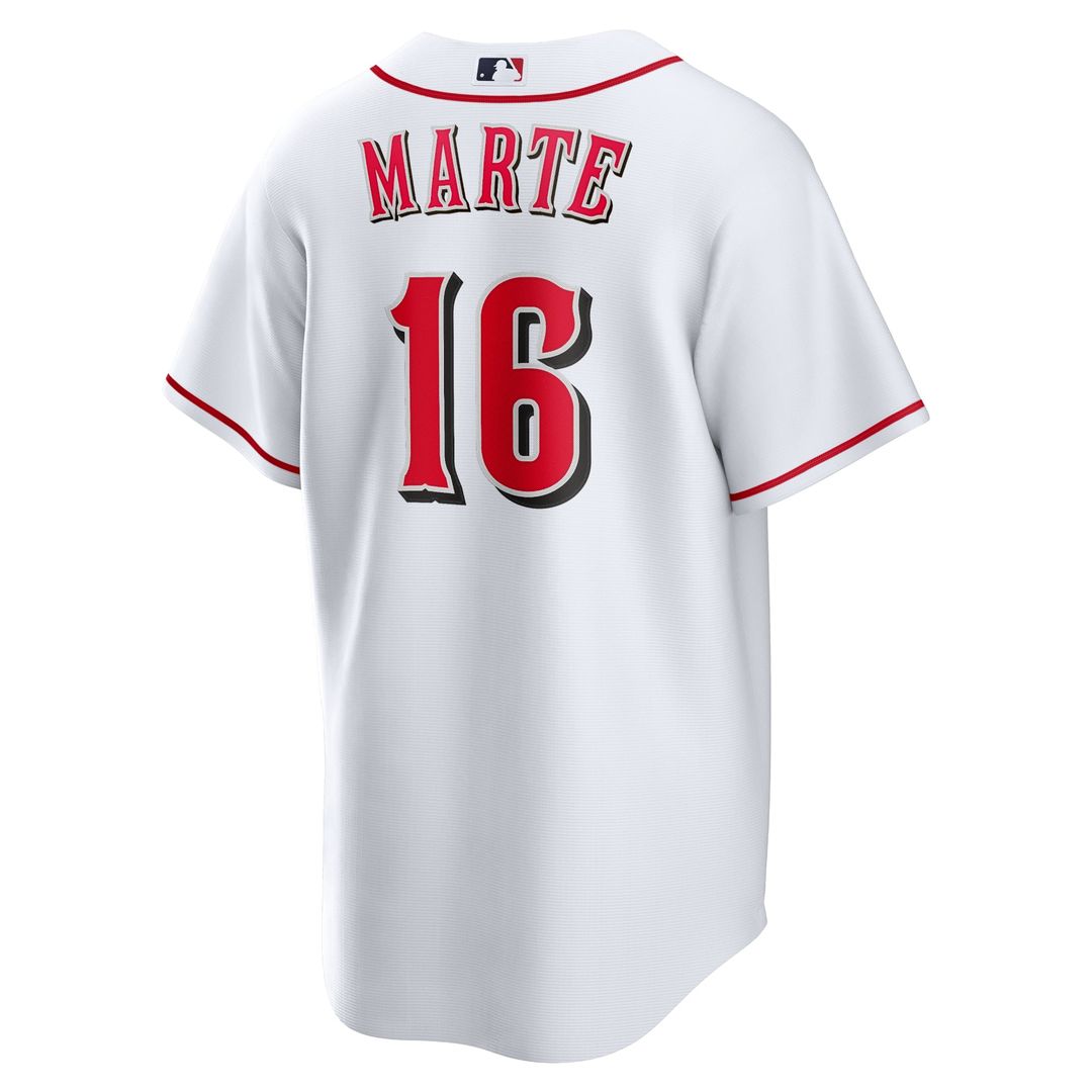Noelvi Marte Cincinnati Reds Nike Home Replica Jersey - White | MLB Fan Gear
