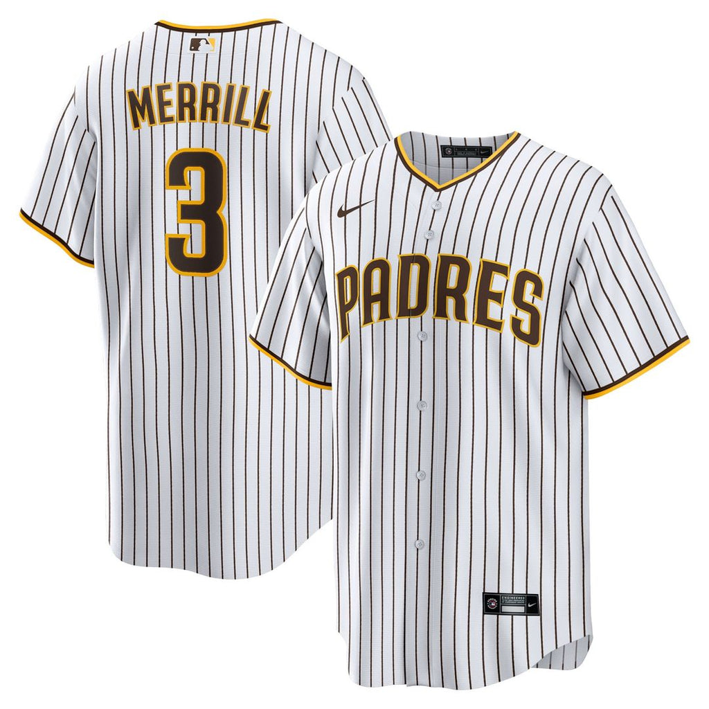 Jackson Merrill San Diego Padres Nike Home Replica Jersey - White | MLB Fan Gear