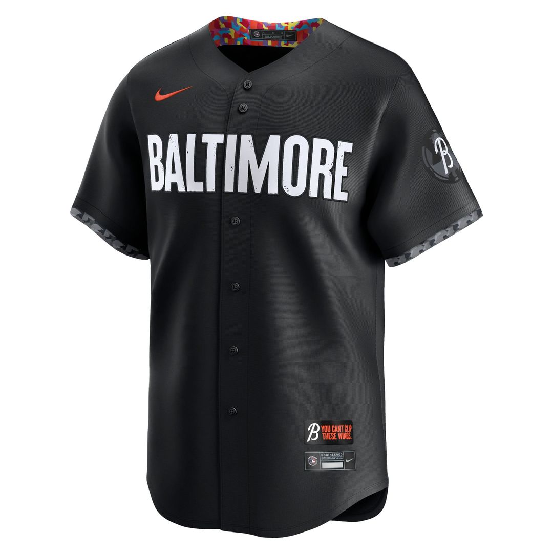 Adley Rutschman Baltimore Orioles Nike City Connect Limited Player Jersey - Black | MLB Fan Gear