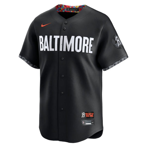 Adley Rutschman Baltimore Orioles Nike City Connect Limited Player Jersey - Black | MLB Fan Gear
