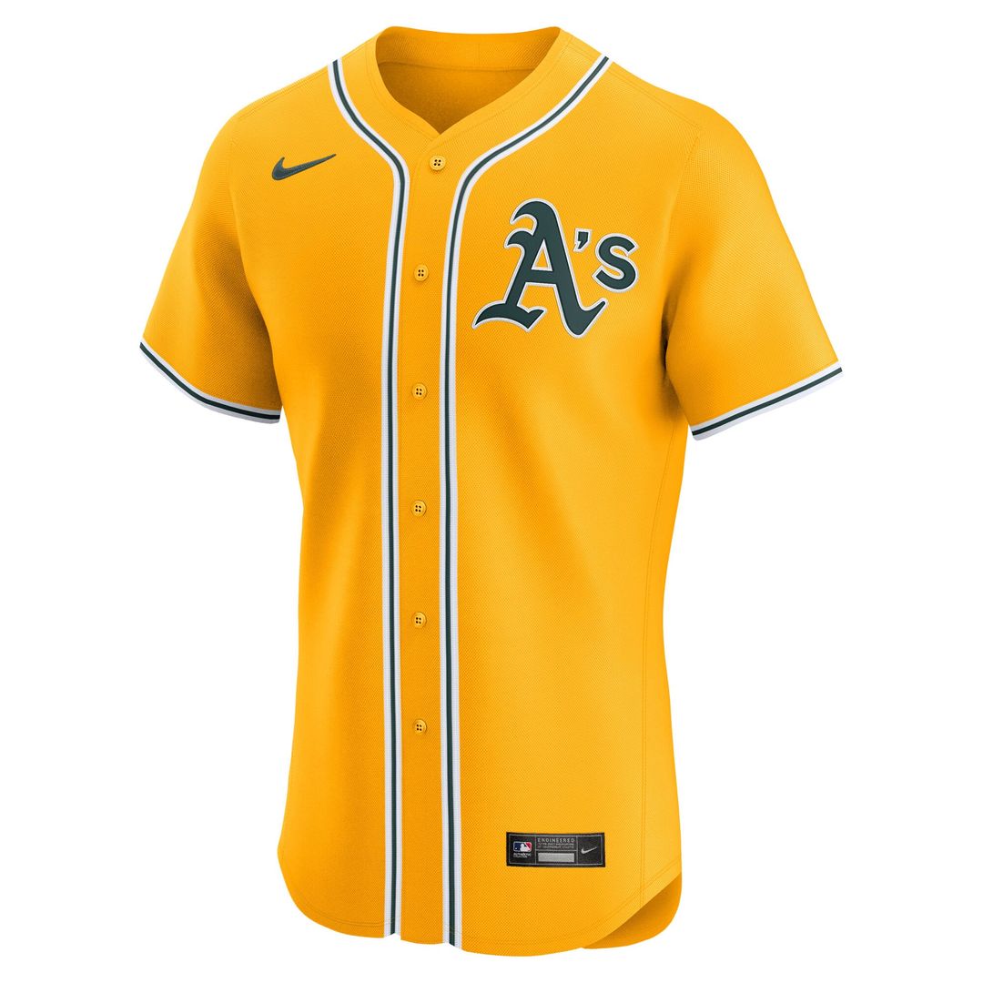 Athletics Nike Alternate 2 Elite Jersey - Gold | MLB Fan Gear
