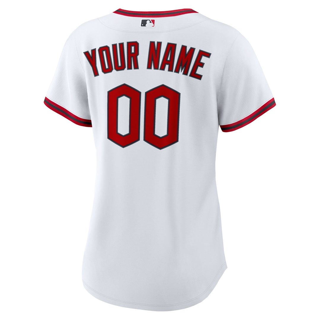 Cleveland Guardians Nike Women's Home Custom Replica 2.0 Jersey - White | MLB Fan Gear