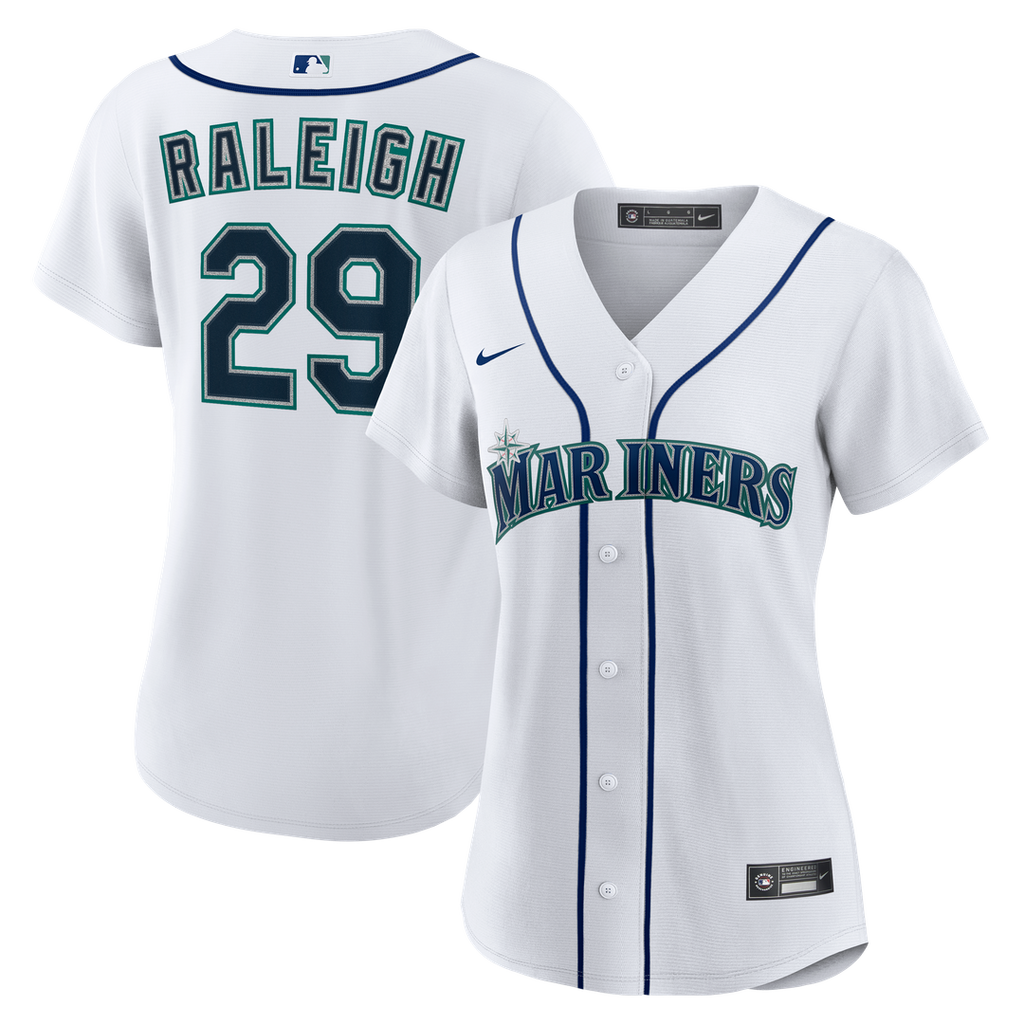 Cal Raleigh Seattle Mariners Nike Women's Home Replica Jersey - White | MLB Fan Gear
