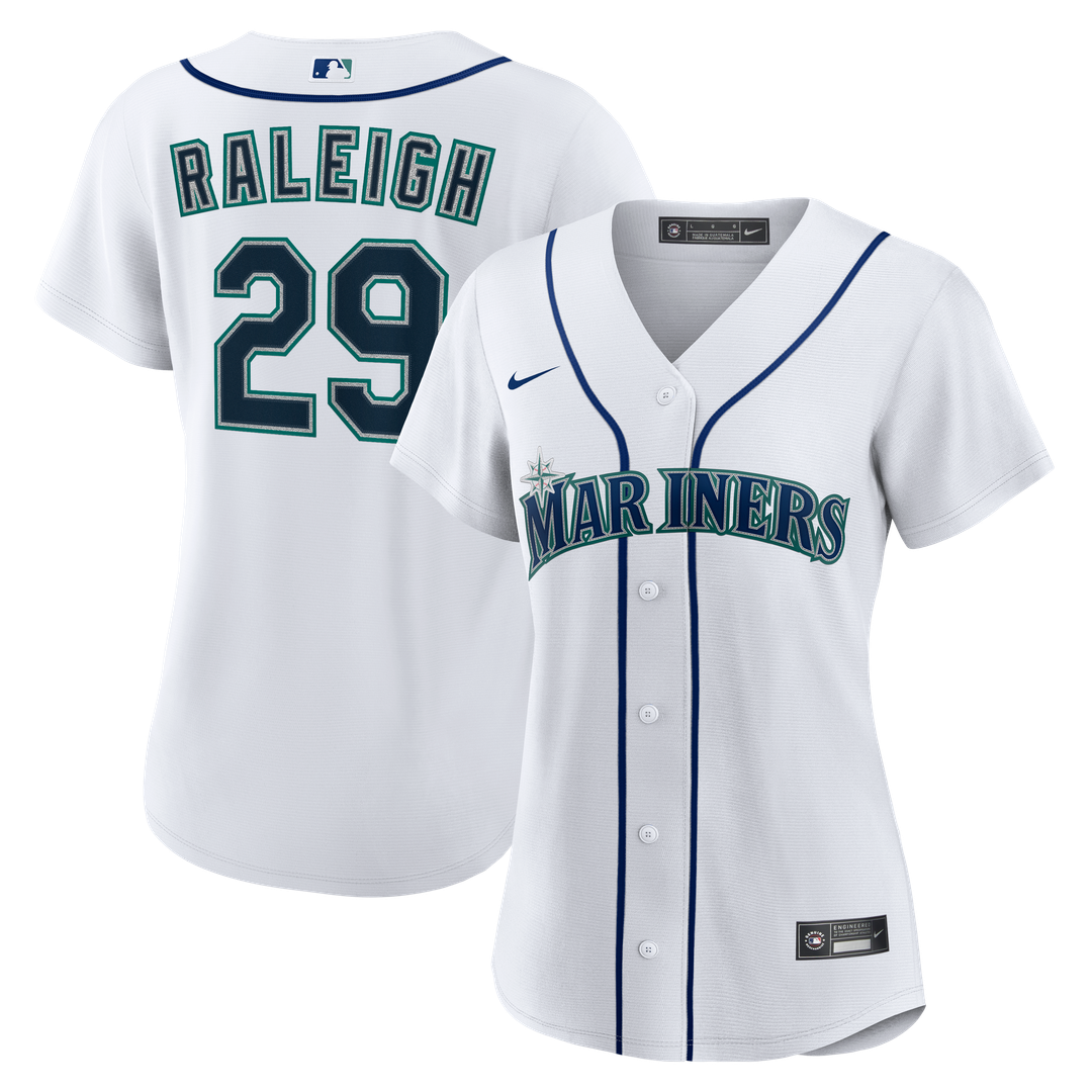 Cal Raleigh Seattle Mariners Nike Women's Home Replica Jersey - White | MLB Fan Gear