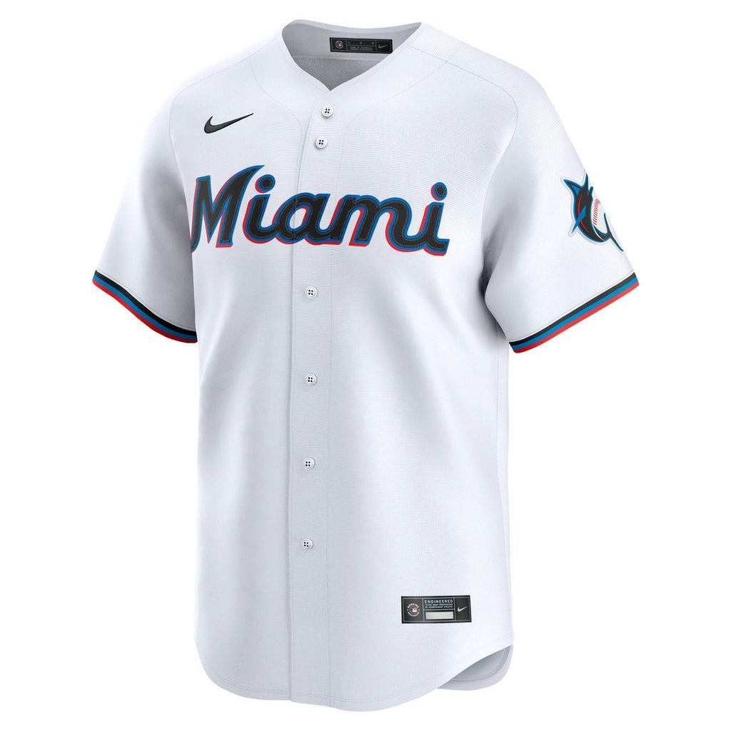 Miami Marlins Nike Home Replica Team Jersey - White | MLB Fan Gear