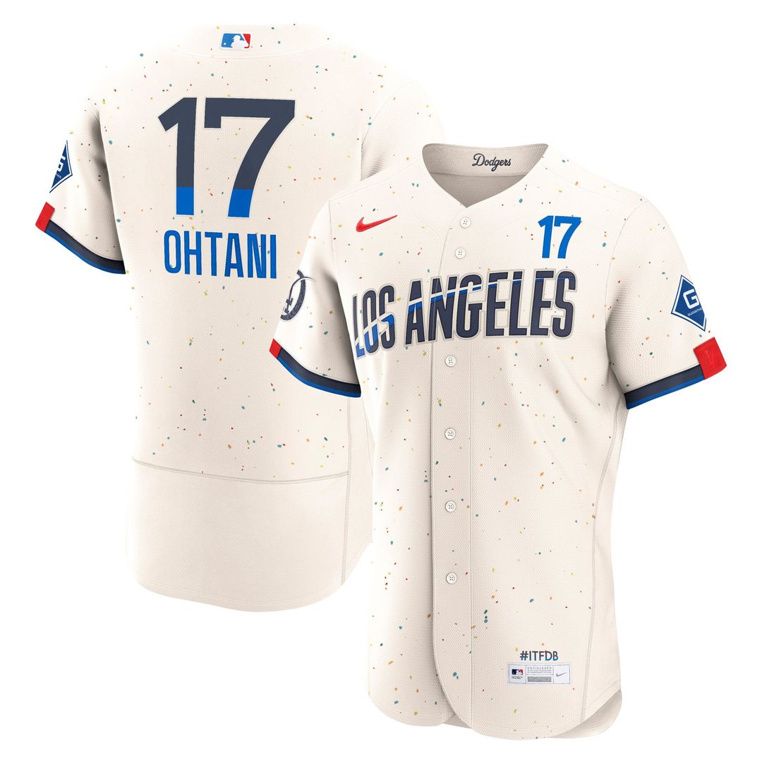 Shohei Ohtani Los Angeles Dodgers Nike City Connect Authentic Sponsor Patch Jersey - Cream | MLB Fan Gear