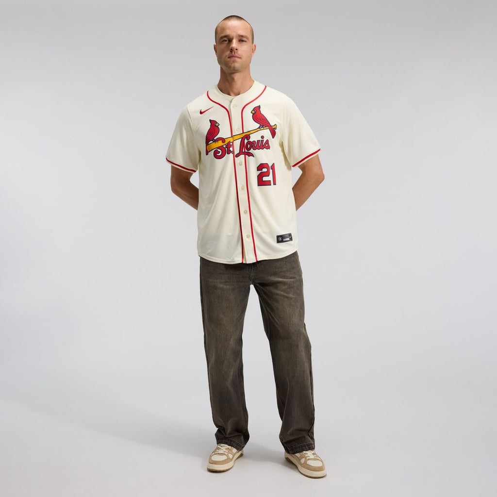 Lars Nootbaar St. Louis Cardinals Nike Alternate 2 Limited Jersey - Cream | MLB Fan Gear