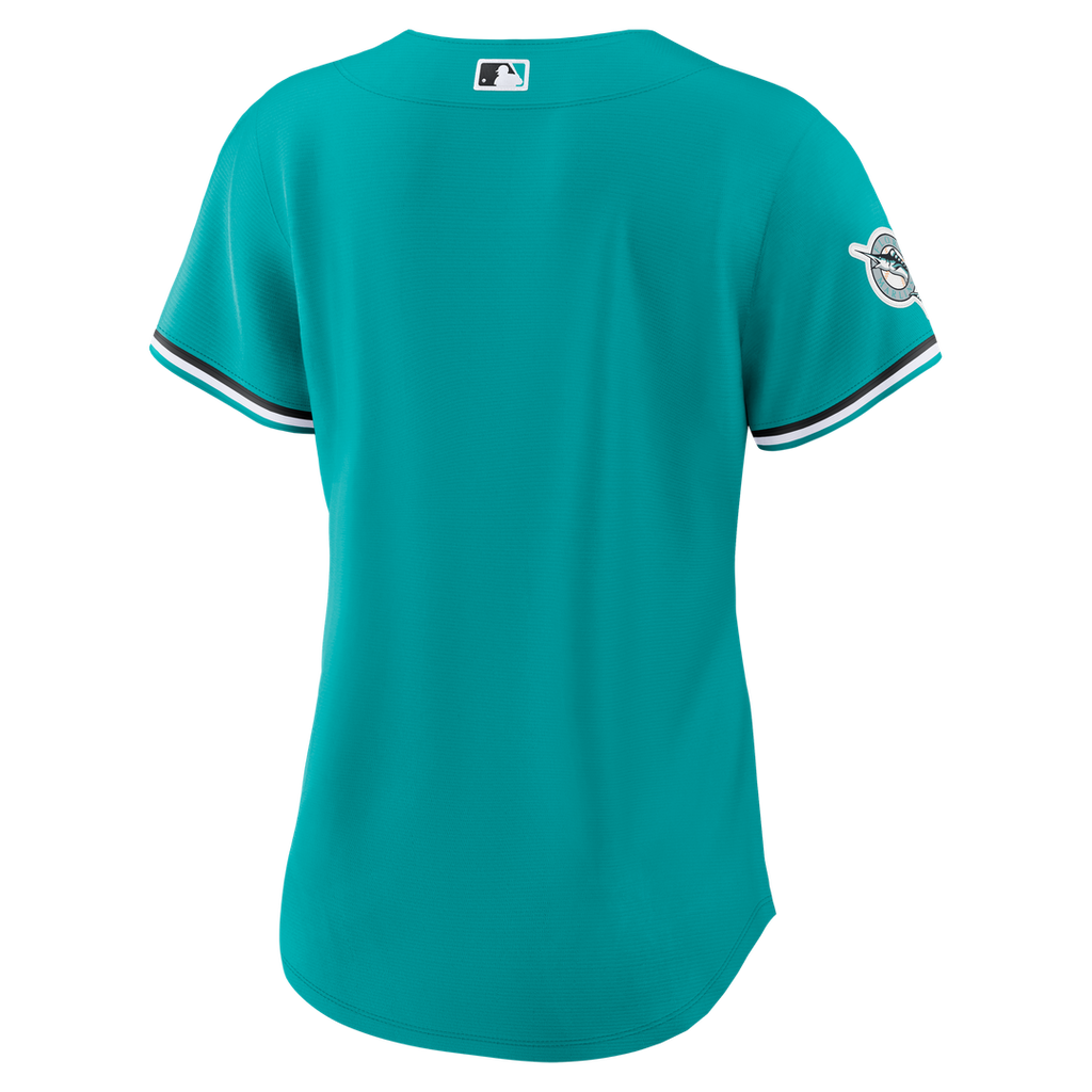 Miami Marlins Nike Women's Alternate Stadium Jersey - Teal | MLB Fan Gear