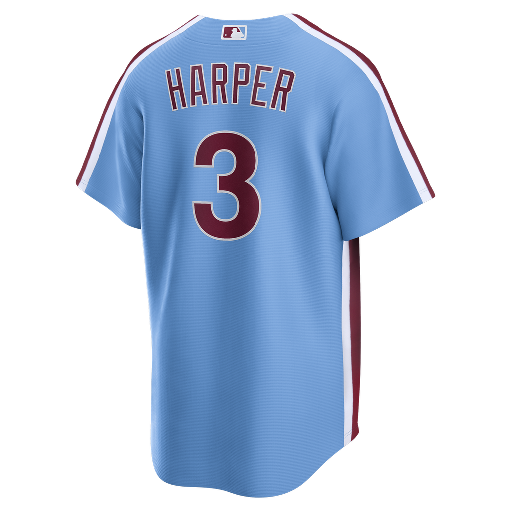 Bryce Harper Philadelphia Phillies Nike Alternate Replica Jersey - Light Blue | MLB Fan Gear