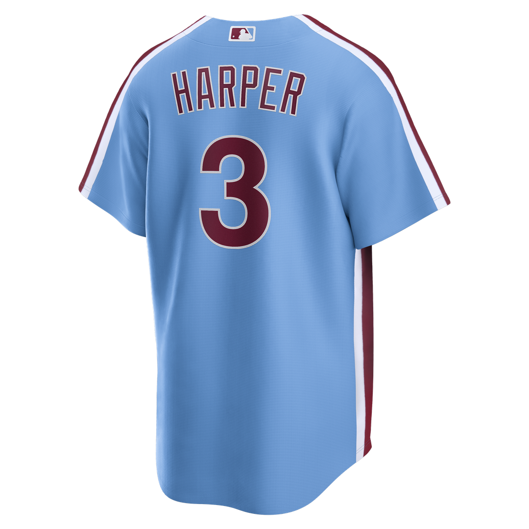 Bryce Harper Philadelphia Phillies Nike Alternate Replica Jersey - Light Blue | MLB Fan Gear