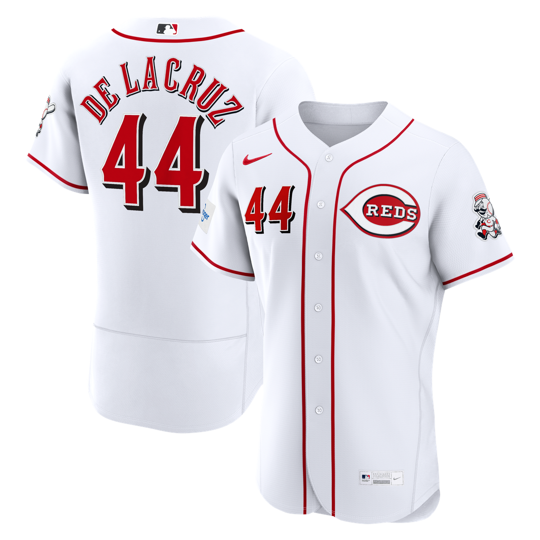 Elly De La Cruz Cincinnati Reds Nike Alternate Authentic Sponsor Patch Jersey - Red | MLB Fan Gear