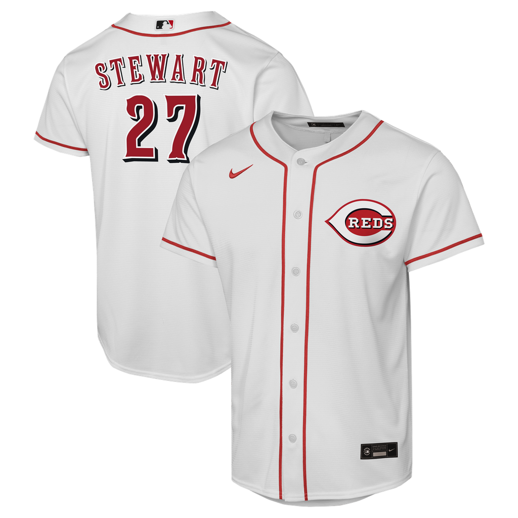 Sal Stewart Cincinnati Reds Nike Youth Home Replica Player Jersey - White | MLB Fan Gear