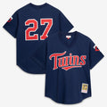 David Ortiz Minnesota Twins Mitchell & Ness 2002 Cooperstown Collection Mesh Batting Practice Jersey - Navy | MLB Fan Gear