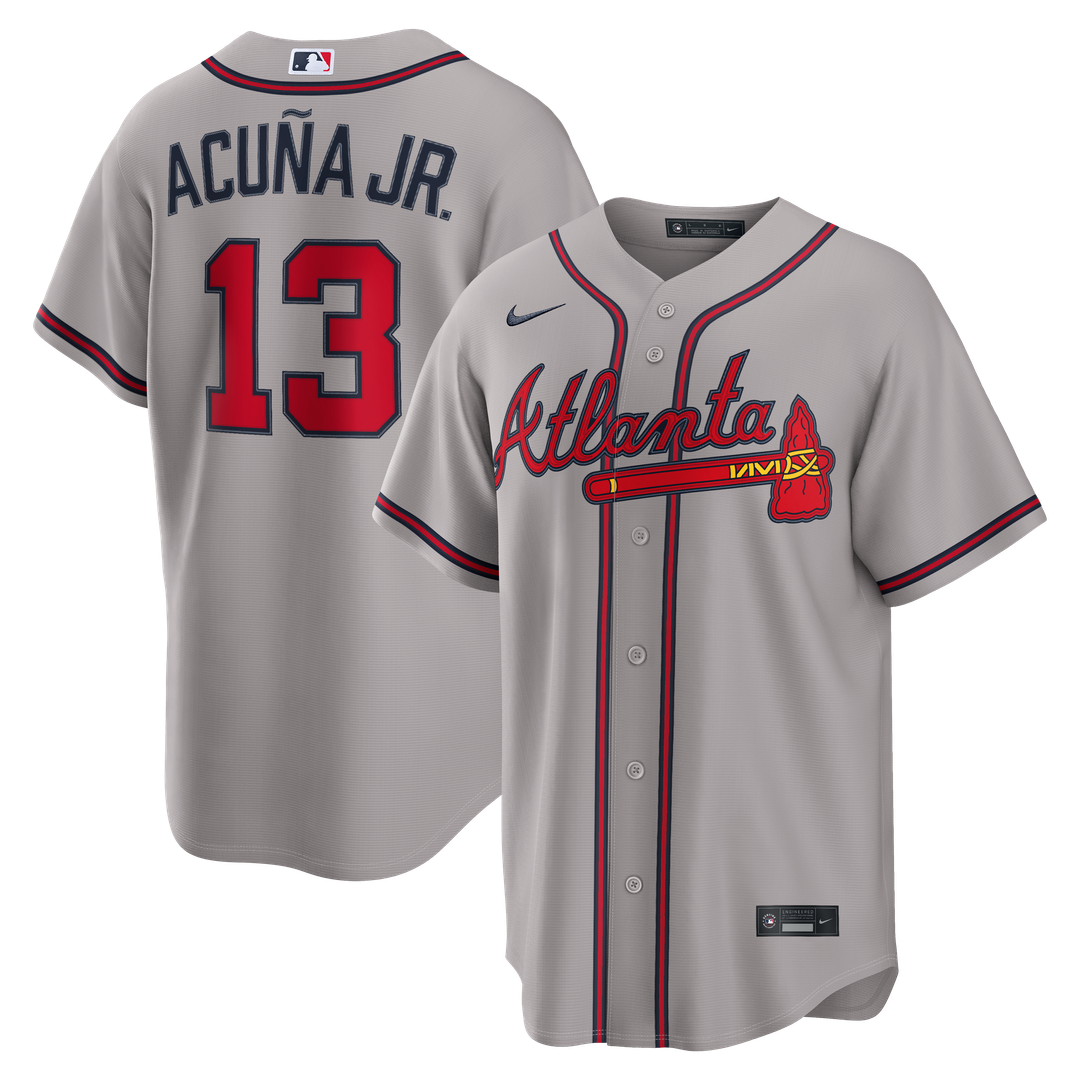 Ronald Acuña Jr. Atlanta Braves Nike Alternate Replica Jersey - Navy | MLB Fan Gear