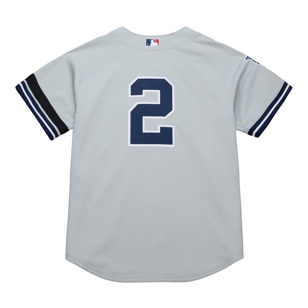 Derek Jeter New York Yankees Mitchell & Ness Cooperstown Collection 2000 World Series Authentic Jersey - Gray | MLB Fan Gear