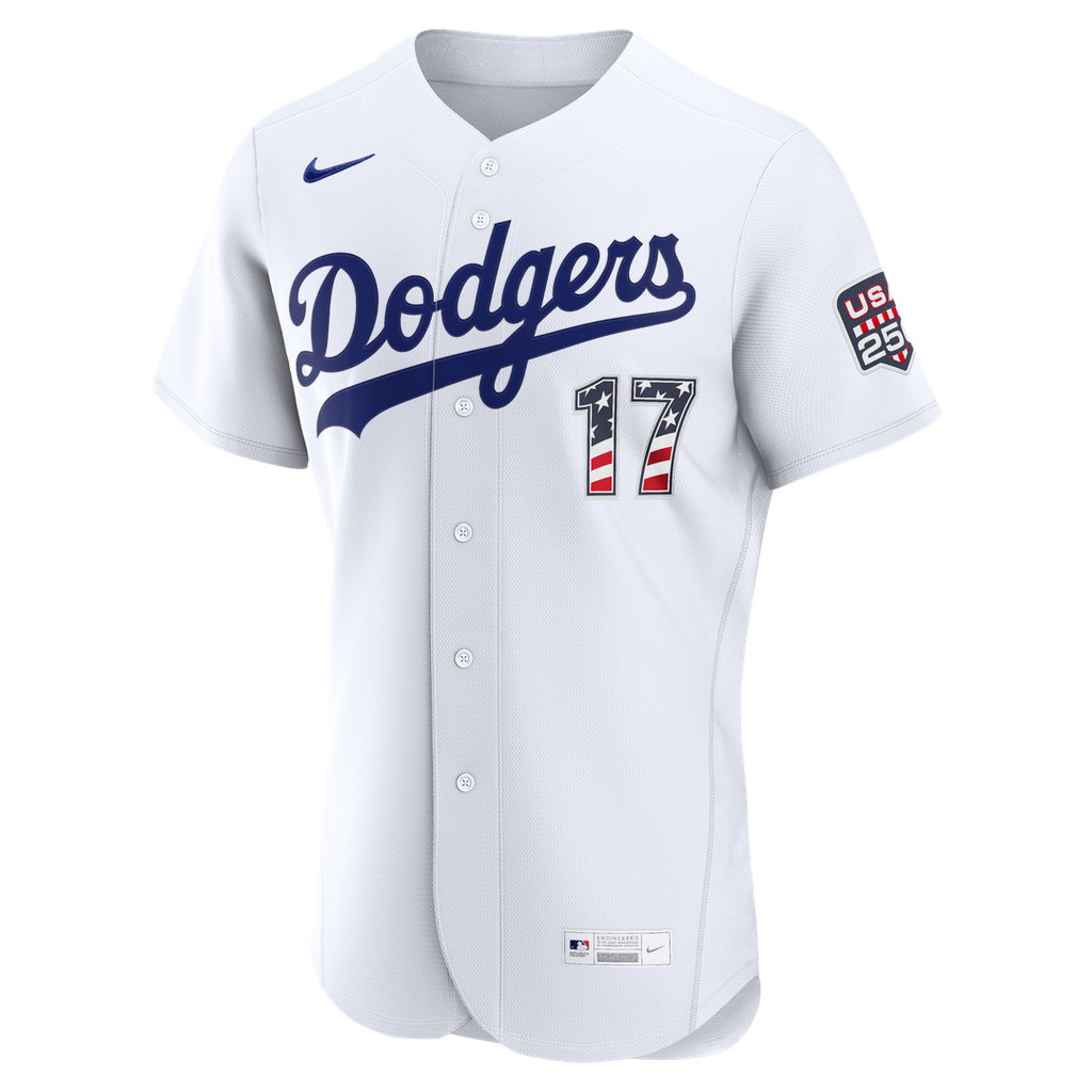 Shohei Ohtani Los Angeles Dodgers Nike USA 250 Fourth of July Home Authentic Jersey - White | MLB Fan Gear