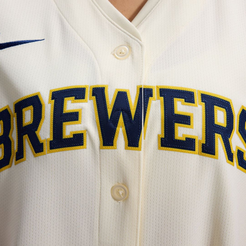 Milwaukee Brewers Nike Women's Home Limited Jersey - Cream | MLB Fan Gear