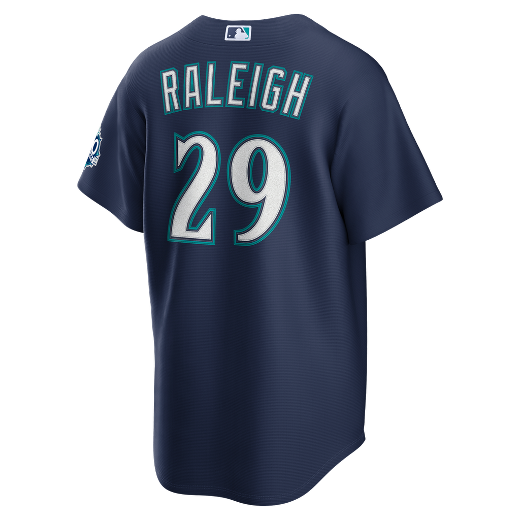 Cal Raleigh Seattle Mariners Nike Home Stadium 50th Season Patch Jersey - White | MLB Fan Gear
