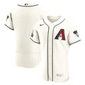 Arizona Diamondbacks Nike Home Sponsor Patch Authentic Jersey - Cream | MLB Fan Gear