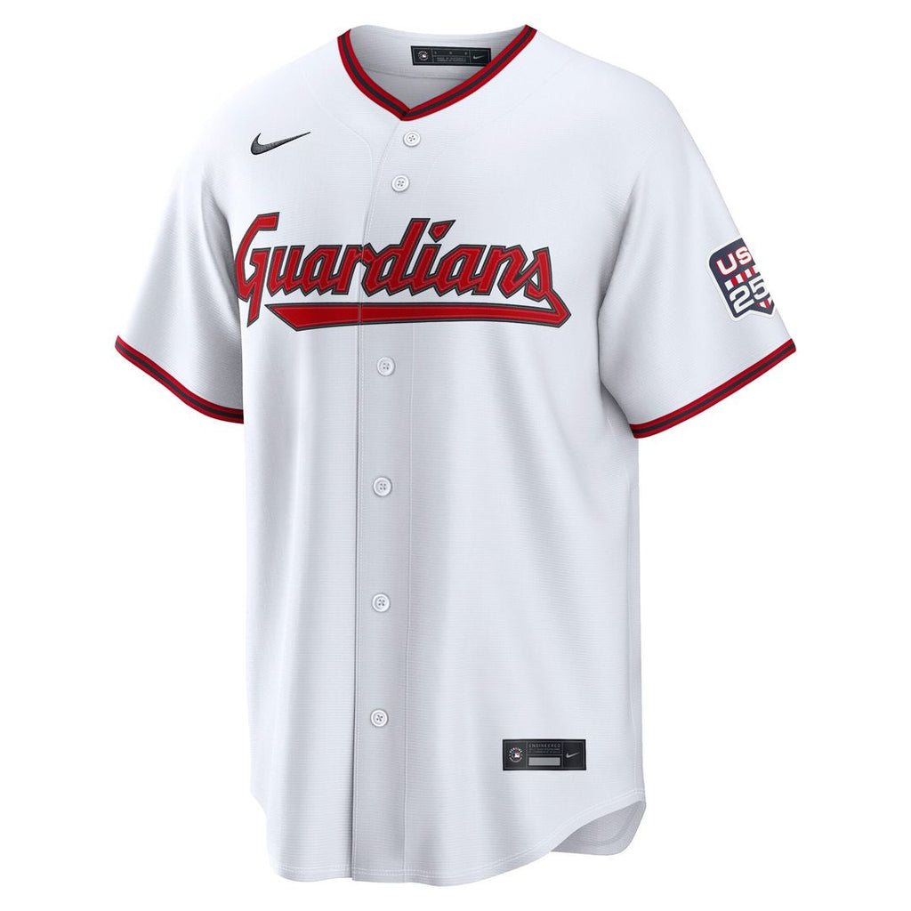 José Ramírez Cleveland Guardians Nike USA 250 Fourth of July Home Stadium Jersey - White | MLB Fan Gear