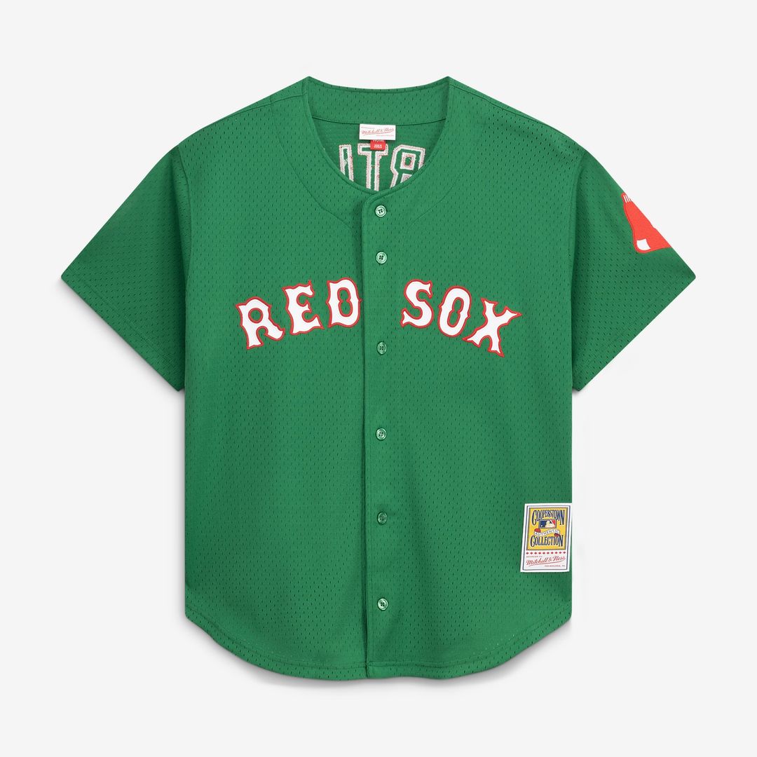 David Ortiz Boston Red Sox Mitchell & Ness Cooperstown Collection Mesh Batting Practice Button-Up Jersey - Red | MLB Fan Gear