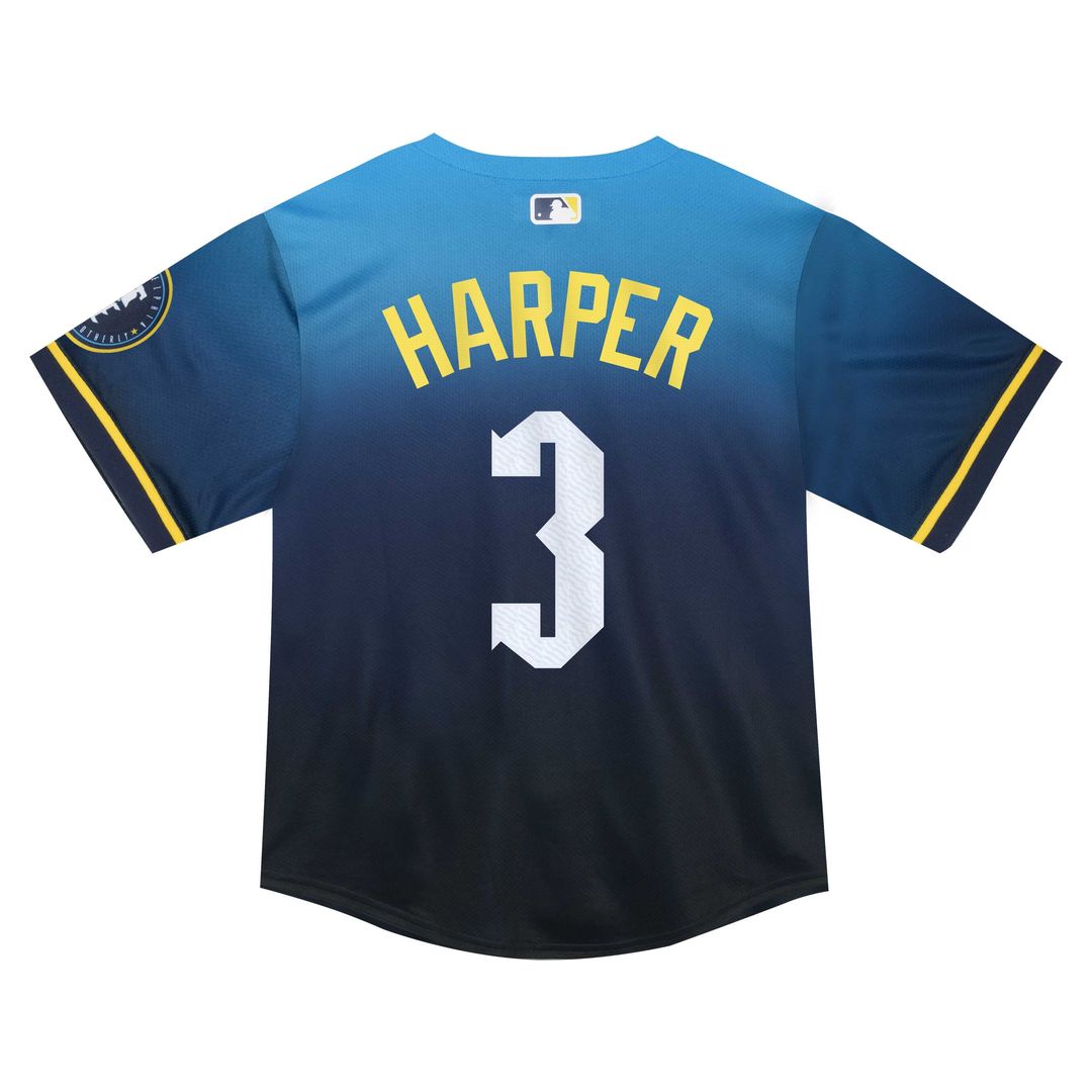Bryce Harper Philadelphia Phillies Nike Toddler 2024 City Connect Limited Player Jersey - Blue | MLB Fan Gear