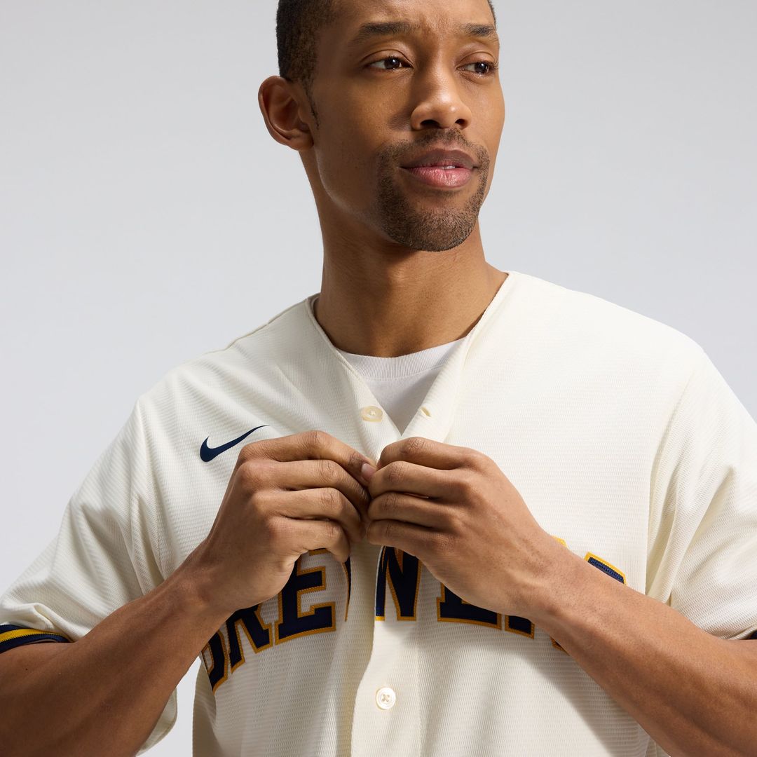 Milwaukee Brewers Nike Home Replica Team Jersey - Cream | MLB Fan Gear