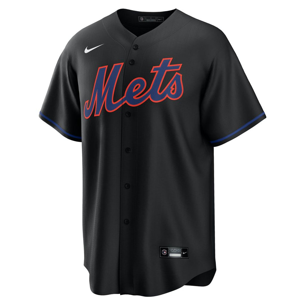 Brandon Nimmo New York Mets Nike Alternate Replica Jersey - Black | MLB Fan Gear