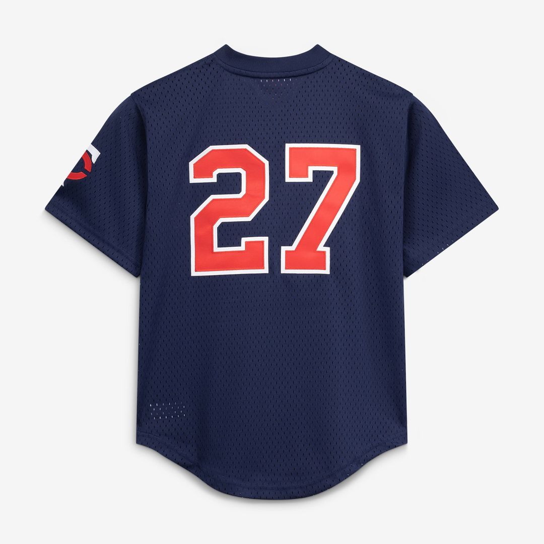 David Ortiz Minnesota Twins Mitchell & Ness Youth Cooperstown Collection Mesh Batting Practice Jersey - Navy | MLB Fan Gear