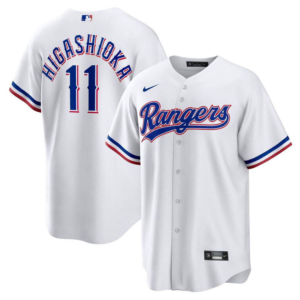 Kyle Higashioka Texas Rangers Nike Home Replica Jersey - White | MLB Fan Gear
